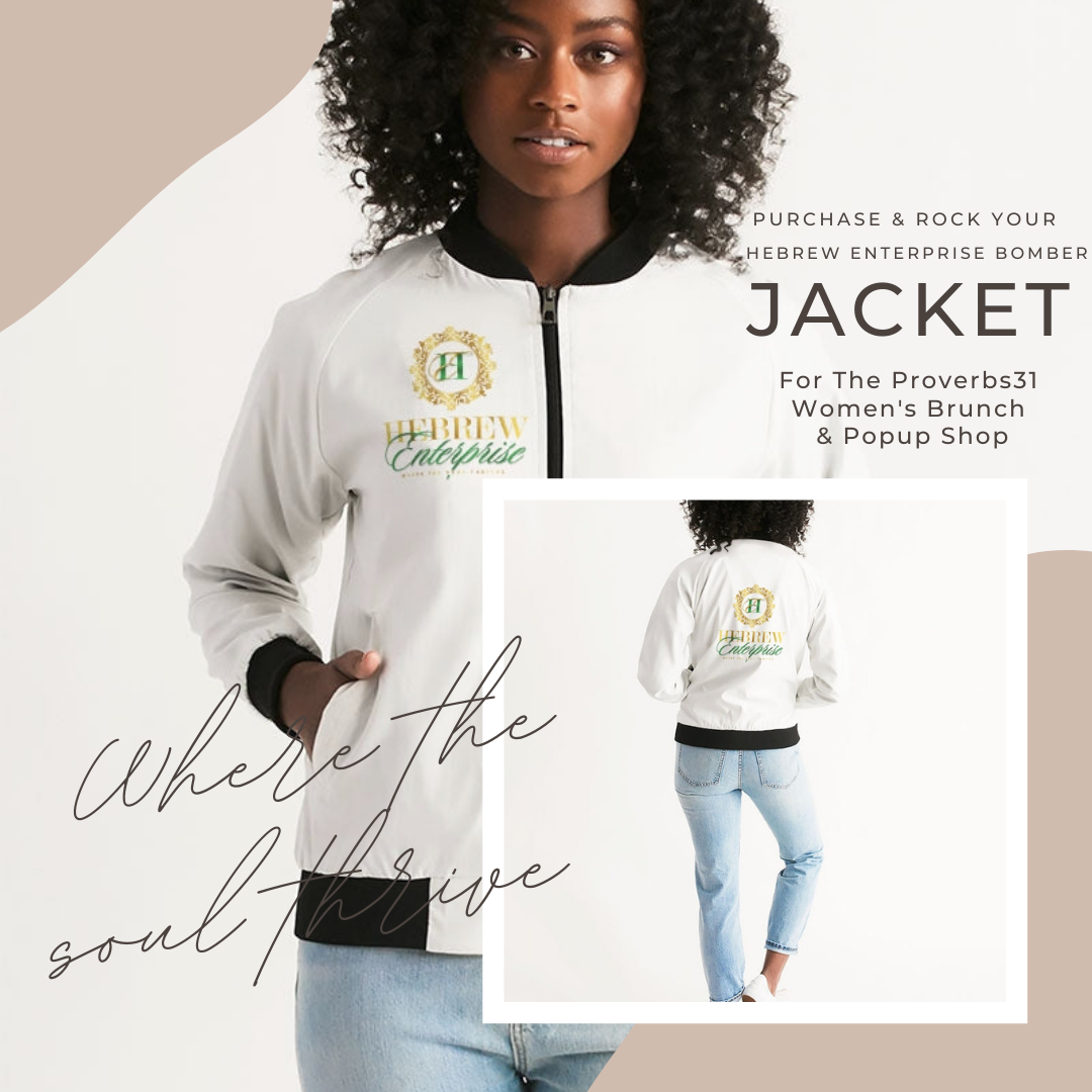 Hebrew Enterprise Women's Bomber Jacket