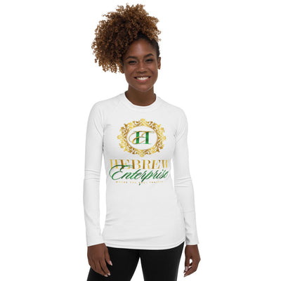 Hebrew Enterprise Women's long Sleeve Rash Guard Shirt